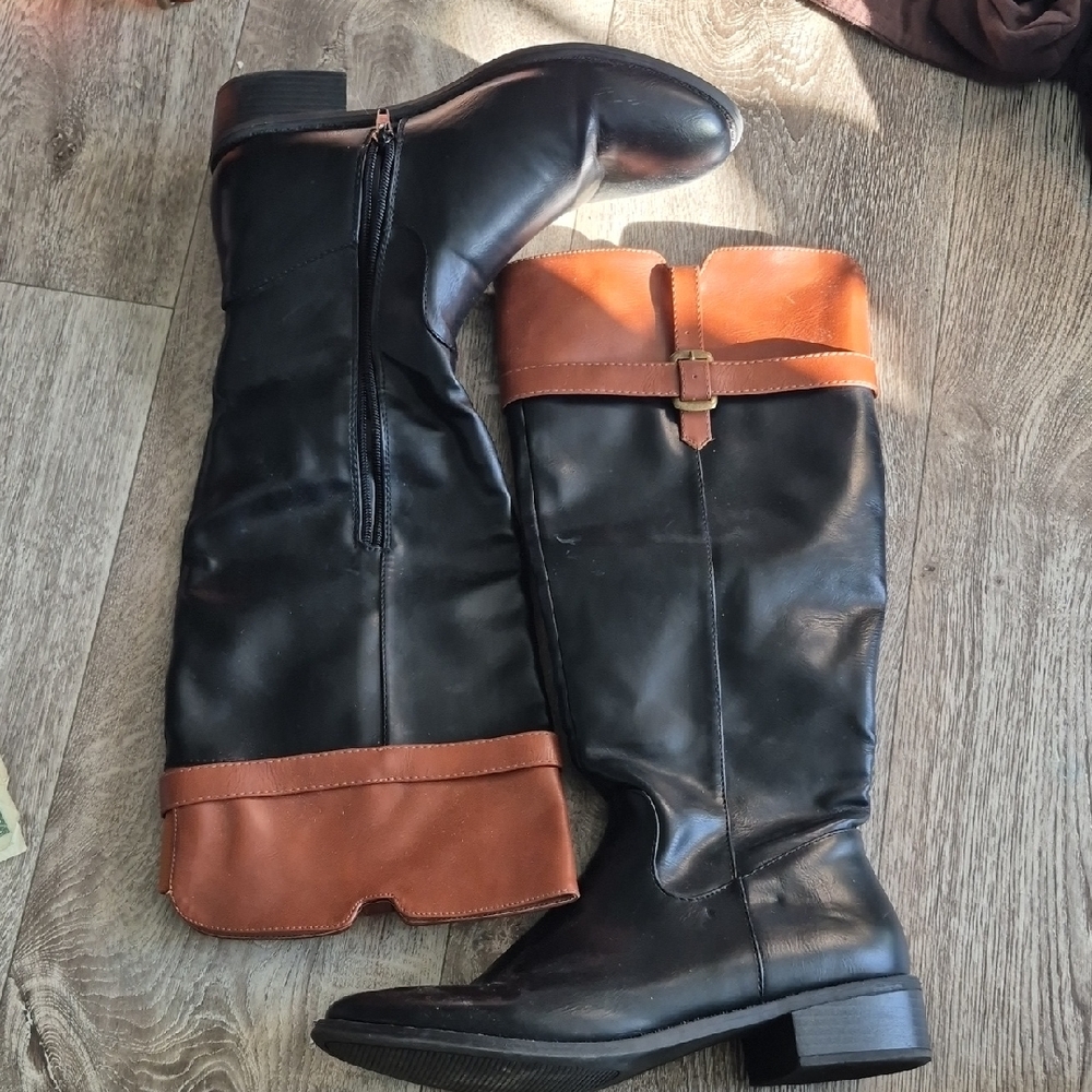 Rampage Black and Brown Winter Boots